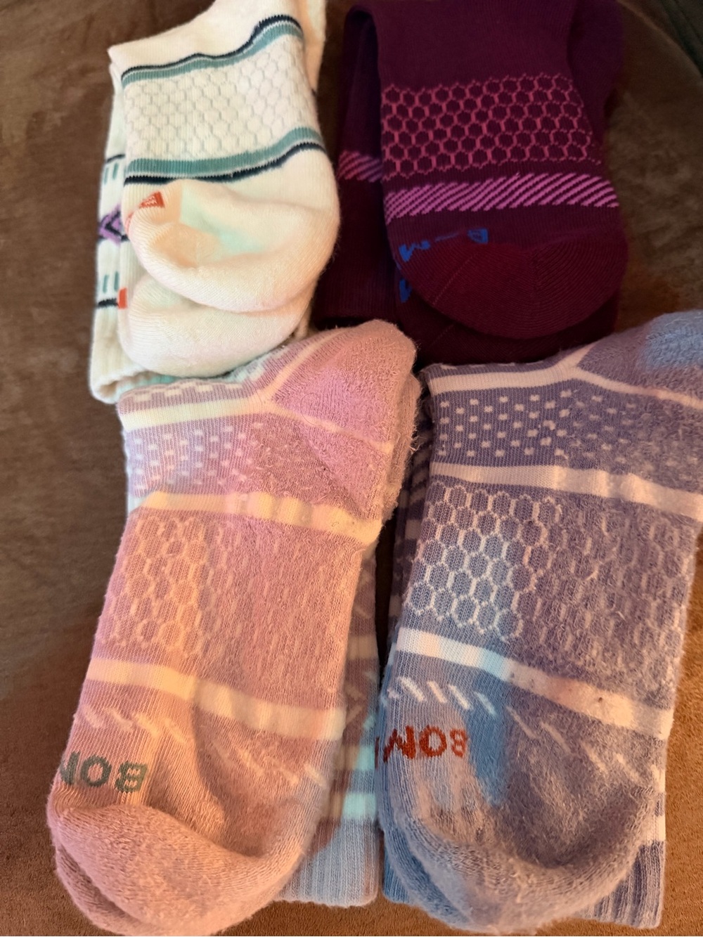 NWOT Half Calf Bombas Holiday collection - Size Medium
